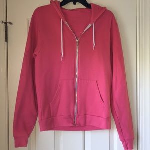 AMERICAN APPAREL pink Fleece Hoodie!!